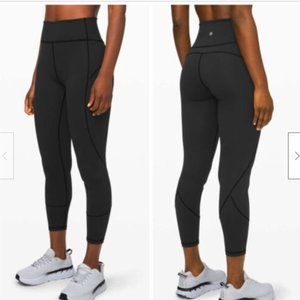 Lululemon In Movement Tight 25" *Everlux Leggings Black Size 6